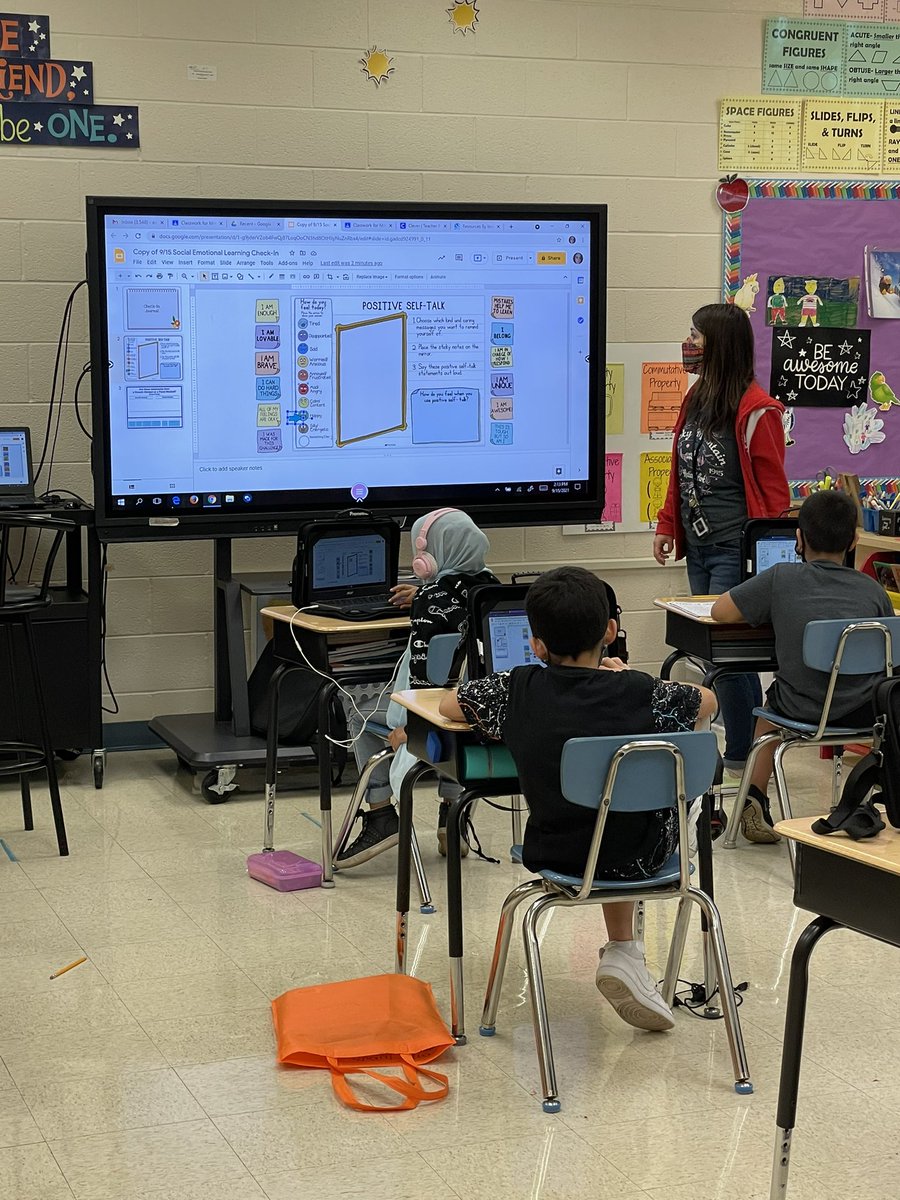 AmberKenis's tweet photo. Teachers also work on students’ social emotional development. Ms.Walkosz’s class was working on positive self talk. So important and a great reminder for all of us, grown-ups! #liebcares #rsd122cares https://t.co/au0xISUj1D