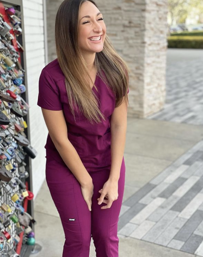 BarcoUniforms's tweet photo. Tackling those long shifts would be easier with a glass of vino. We guess we’ll settle for the Mia Set in Wine 😉🍷

📸: @rachelthern_

#BarcoApparel #MadetoMatter https://t.co/X1TfiOU2g2