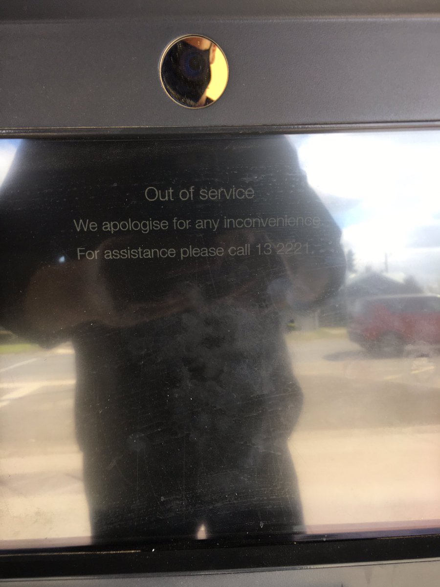 craig3352's tweet photo. Hey @CommBank thanks for closing my local branch…any chance of sending a technician to look at the ATM? He’ll need to come weekly as it breaks down every second day. 👍👍#whichbank #profitsareup https://t.co/8GCmJ4AOWp