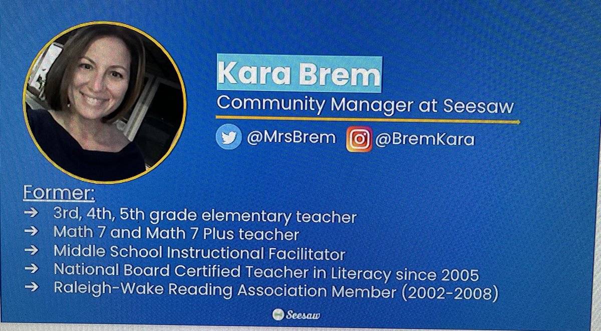 growlearndo's tweet photo. Thanks ⁦@MrsBrem⁩ for a great presentation ⁦@Ral_Wake_Read⁩ on 
⁦@Seesaw⁩ digital literacy. What a great resource for teachers! 😊 #seesaw #technology #wcpss #literacy https://t.co/qiYnSOqLSr