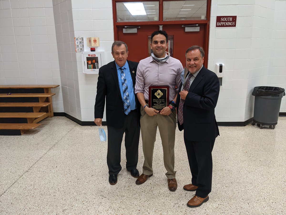 North Dover Elementary (@ndepirates) on Twitter photo Tonight our very own Mike DeRiggi was honored by the Board of Education for being named Ocean County Teacher of the Year. Thank you to Superintendent Dr. Genco, Board President Mr. Nardini, and the entire BOE for recognizing his outstanding accomplishment.
#NDE <a href="/wearetrschools/">Toms River Regional Schools</a> Tonight our very own Mike DeRiggi was honored by the Board of Education for being named Ocean County Teacher of the Year. Thank you to Superintendent Dr. Genco, Board President Mr. Nardini, and the entire BOE for recognizing his outstanding accomplishment.
#NDE <a href="/wearetrschools/">Toms River Regional Schools</a>