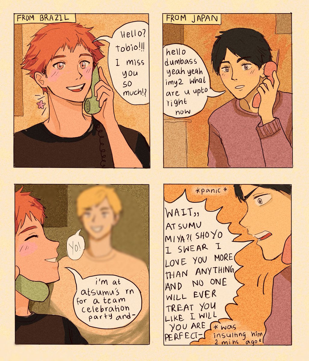 long distance kghn (insecure kag😅) read left➡️right! #haikyuu 