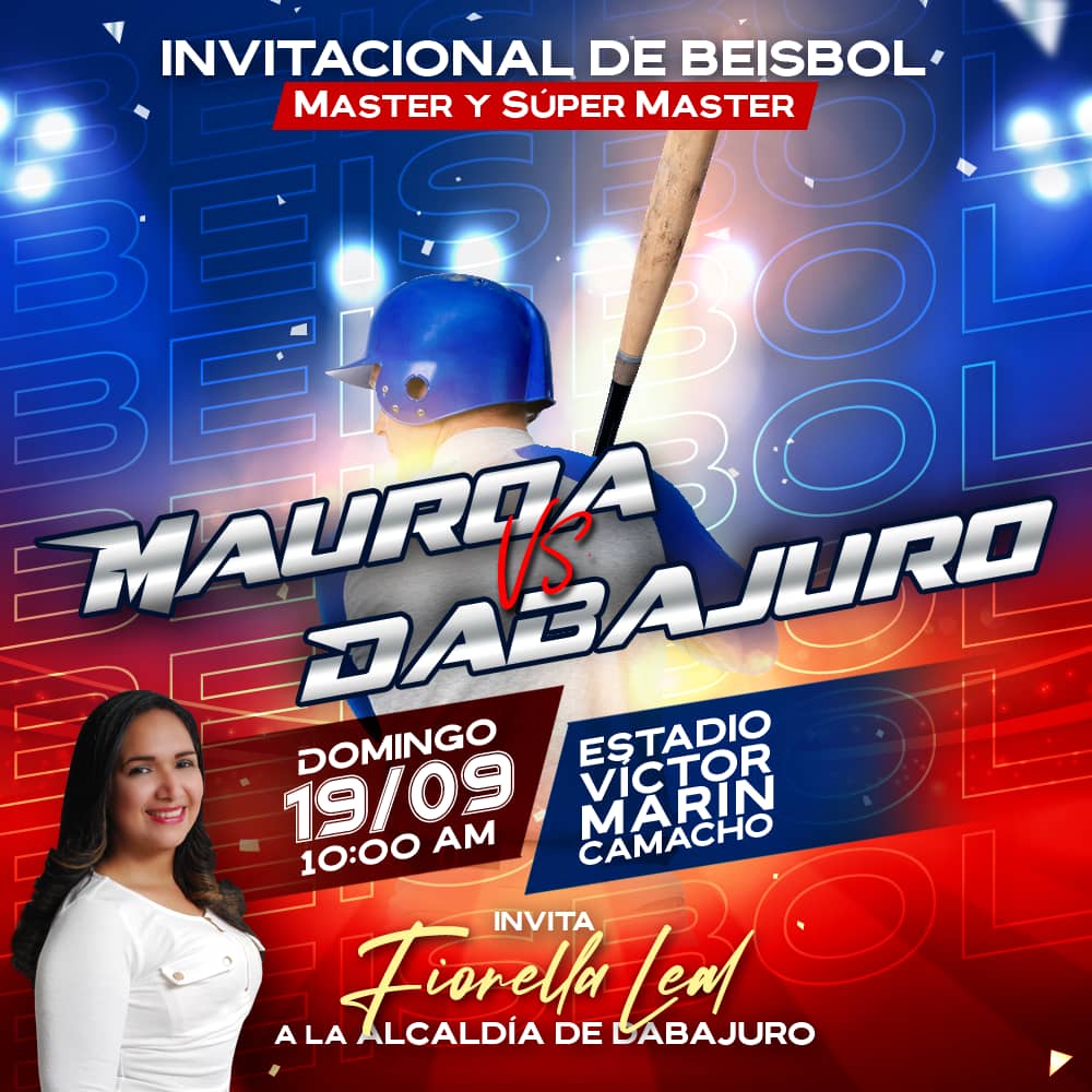 Fiorel_Dabajuro's tweet photo. Este domingo 19 de septiembre vamos todos al estadio Victor Marin Camacho de Dabajuro.

#Mauroa vs #Dabajuro

#CaminosDeVictorias #JuntosHacemosMas #Deportes https://t.co/K1uYYBeLfL
