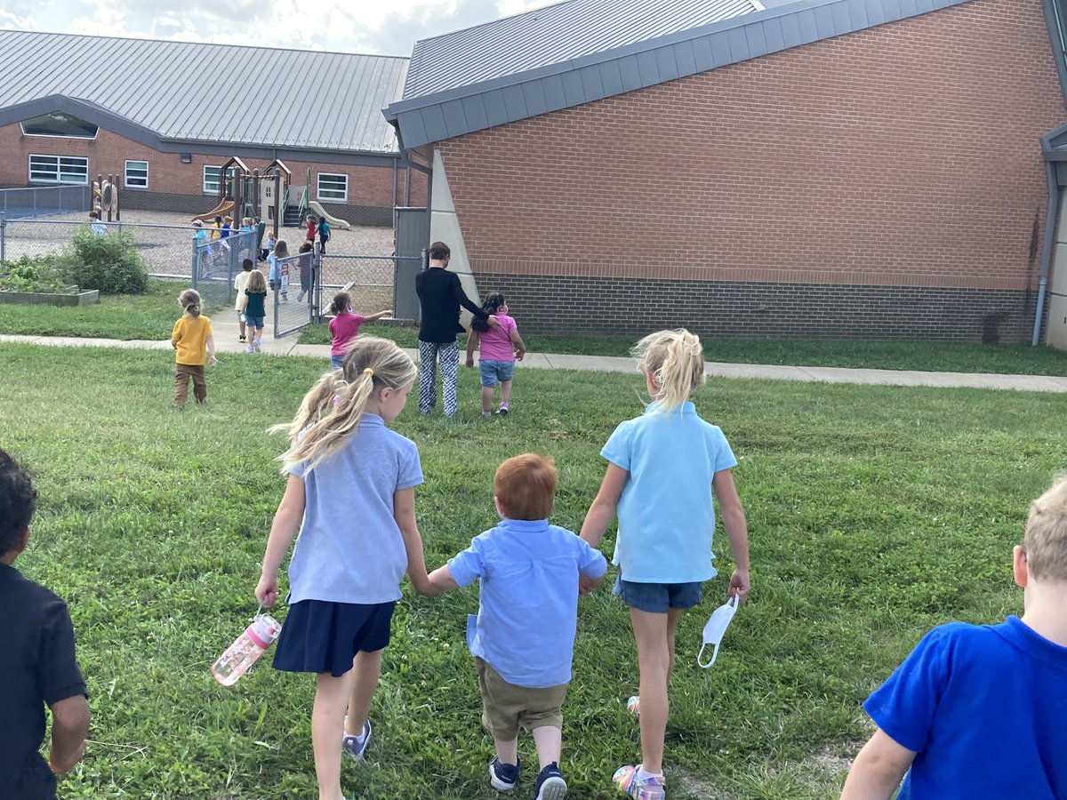 Without being asked, these girls helped their friend find his way after a fire drill. Kids are so much more than a test score. ❤️