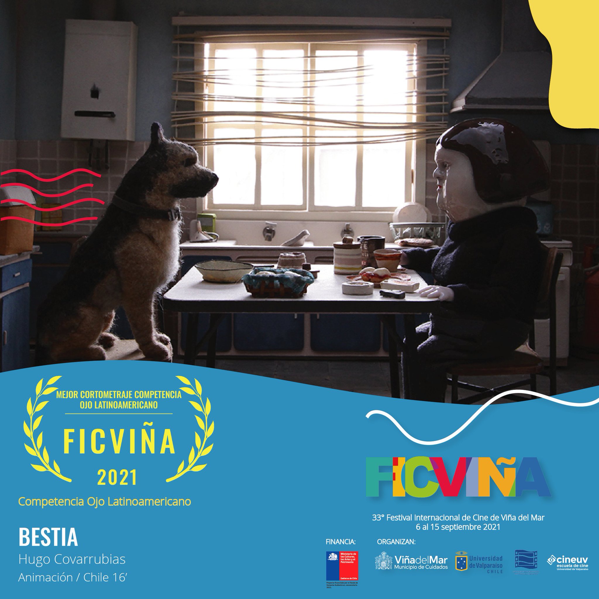 Ficvina On Twitter Premio Paoa A Mejor Cortometraje Latinoamericano Bestia De Hugo Covarrubias Chile Jurado Federico Cardone Cons Gallardo Juan Zapata Un Film Que Utiliza El Genero De Animacion Con Gran Calidad