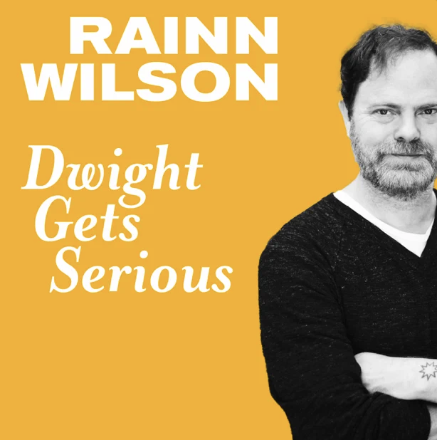 Dwight gets serious! Listen to <a href="/rainnwilson/">RainnWilson</a> in convo with 
@corrigankelly here: apple.co/3EliZgW