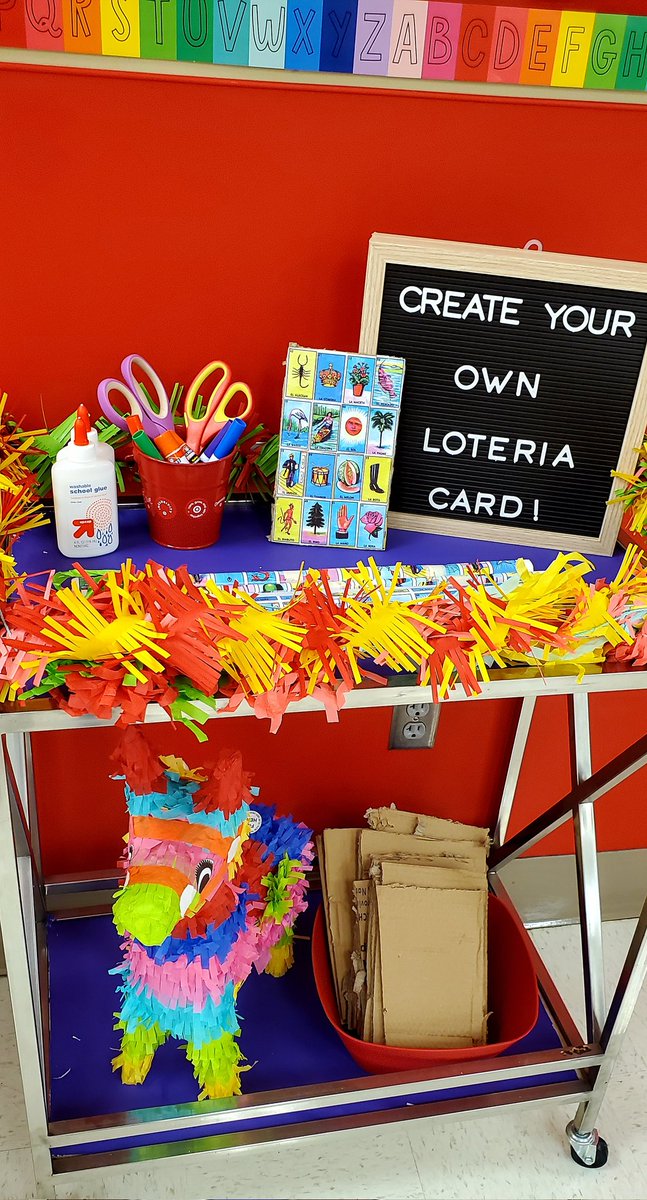Starting Hispanic Heritage Month with a little activity for the team. Create your own Loteria Card to take home.  #HispanicHeritageMonth