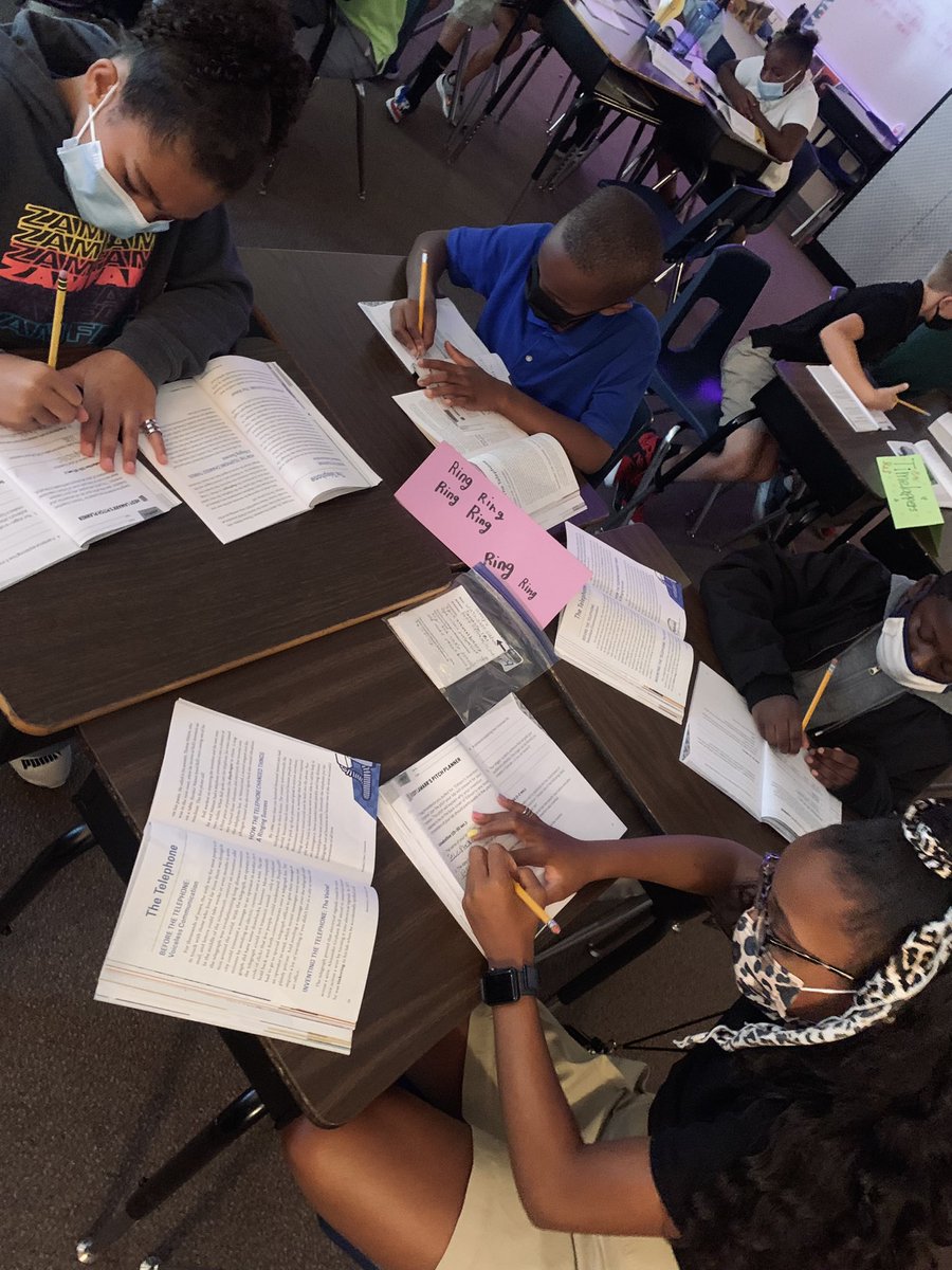 Not even 20 minutes into school this morning, and these incredible contestants on Eureka! Student Inventor were hooked on Hedy Lamarr’s pitch planner! 4th grade loves competition, and I love seeing them gather evidence from the text to support their opinions! 🥳 <a href="/DeerCreekElem/">Deer Creek Elementary</a>