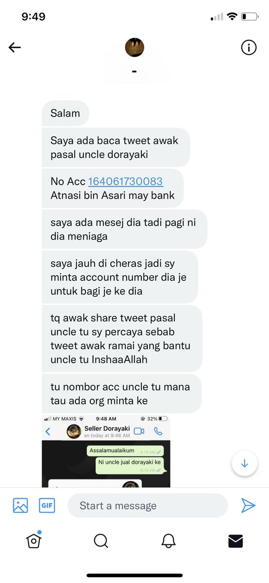 thyramhd's tweet photo. Siapa yang jauh kalau nak hulur bantuan boleh la transfer ke no acc pakcik ni terus ye 

No Acc 164061730083 
Atnasi bin Asari may bank

Terima kasih semua 🥰 https://t.co/FgMQth9CFH