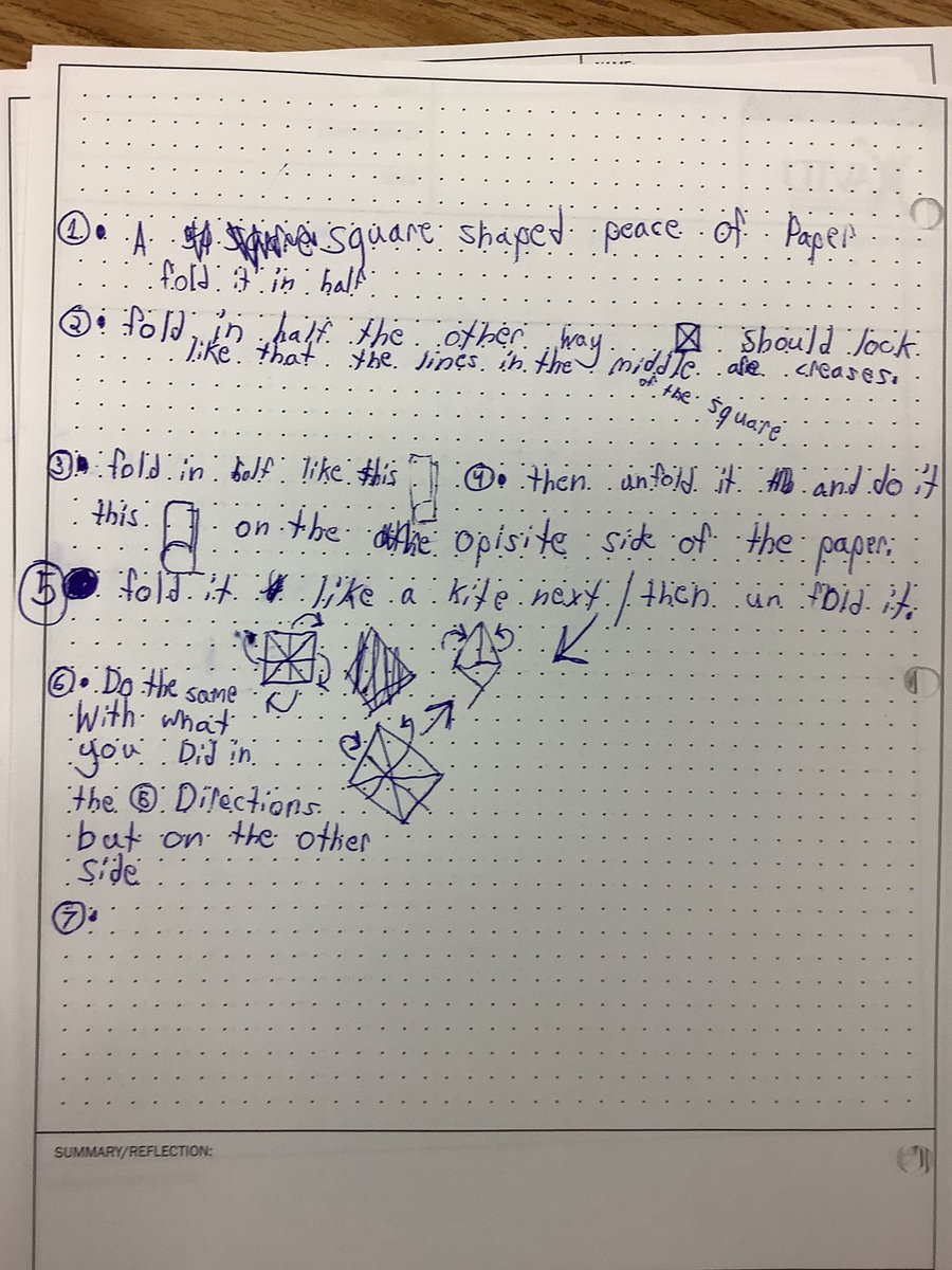 harbortt's tweet photo. Started our focused note-taking adventure today!  Watching a video on how to make an origami object.  Students are taking notes and will attempt to use only these notes to make the origami object tomorrow! They are a determined group of note takers! @MMS_RedHawks #weareavid https://t.co/kGmHpOsPTN