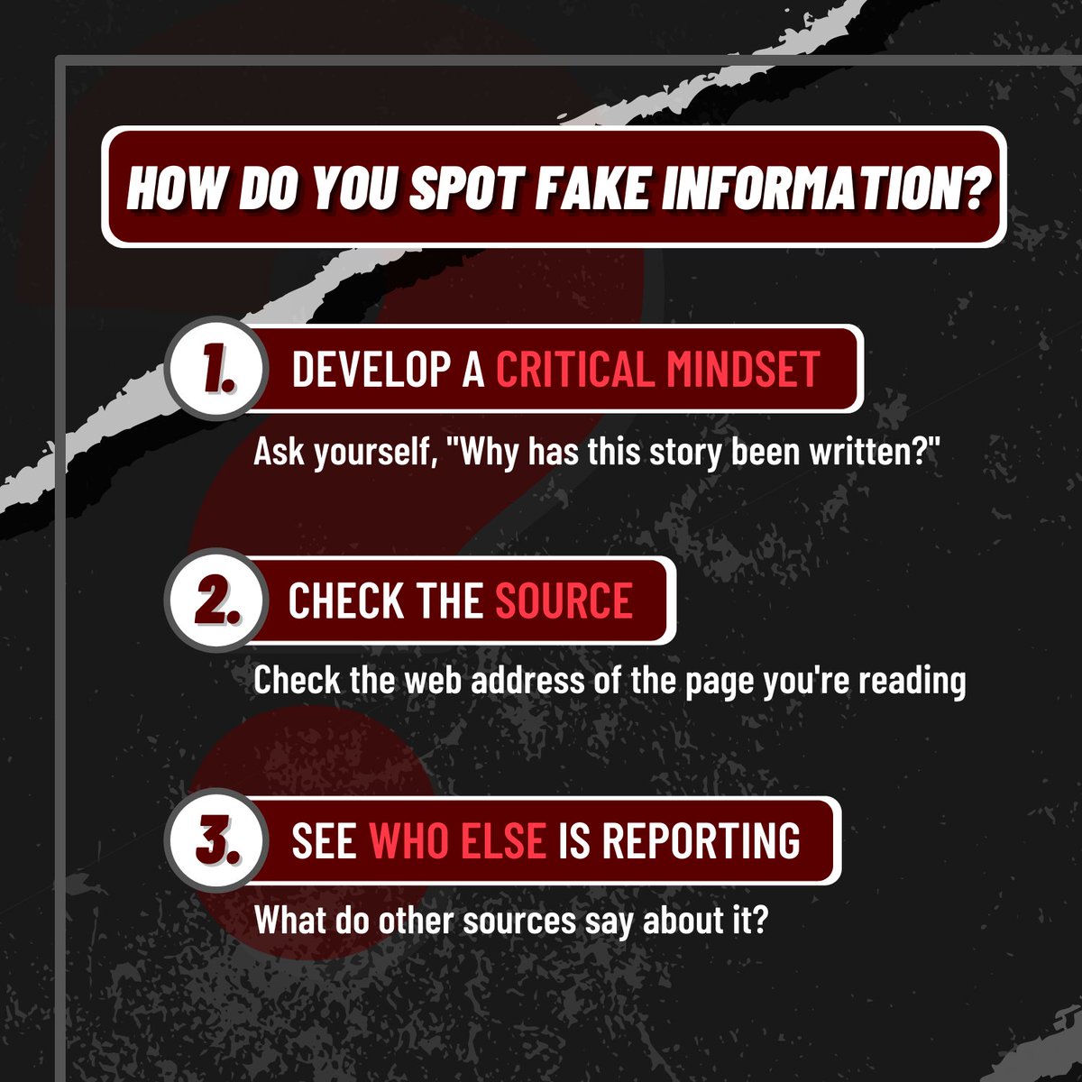 XUSHS_DFSA's tweet photo. Greetings, fellow Crusaders! 

👀Here are some reminders on how to spot false information and more.👀

𝑩𝒓𝒐𝒖𝒈𝒉𝒕 𝒕𝒐 𝒚𝒐𝒖 𝒃𝒚 𝒕𝒉𝒆 𝑿𝑼𝑺𝑯-𝑺𝑮'𝒔 𝑫𝑪𝑴 𝒂𝒏𝒅 𝑫𝑭𝑺𝑨.

Posters made by: Mikaela Sarsale https://t.co/qeiZAI6OHw