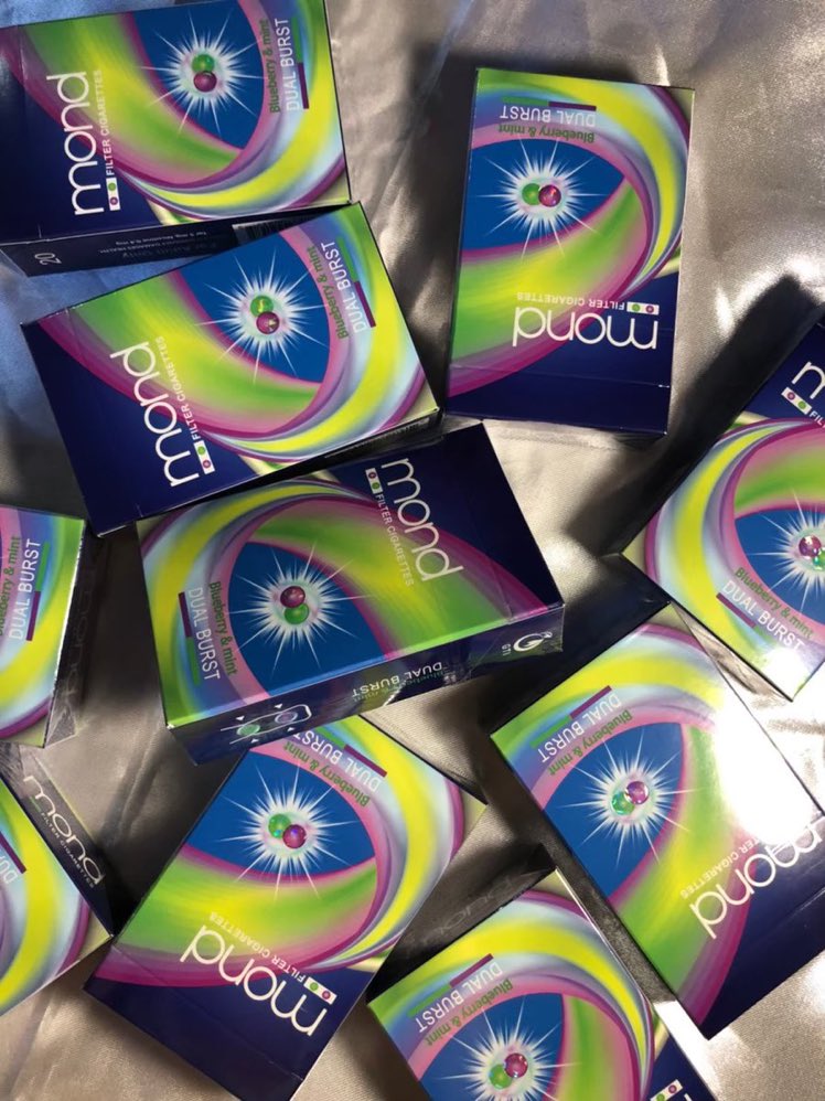 cigabysmm's tweet photo. 🎋 บุหรี่ Mond blueberry &amp; mint พร้อมส่งค่า ♡*

— เจ้าตัวนี้หอมกลิ่นบลูเบอร์รี่มากๆ มวนใหญ่ แถมเย็นด้วย!

🍦 ราคาซองละ 80 บ. / ค่าส่ง 50 บ.
      4 ซอง เหลือ 300 บ.
      6 ซอง ส่งฟรีค้าบ

🥤 สนใจสั่งซื้อ/สอบถาม ทัก DM หรือ Line: @613etcyn ได้เนยเคิ้บ

#บุหรี่ #บุหรี่นอก https://t.co/RU8vTKh0mR