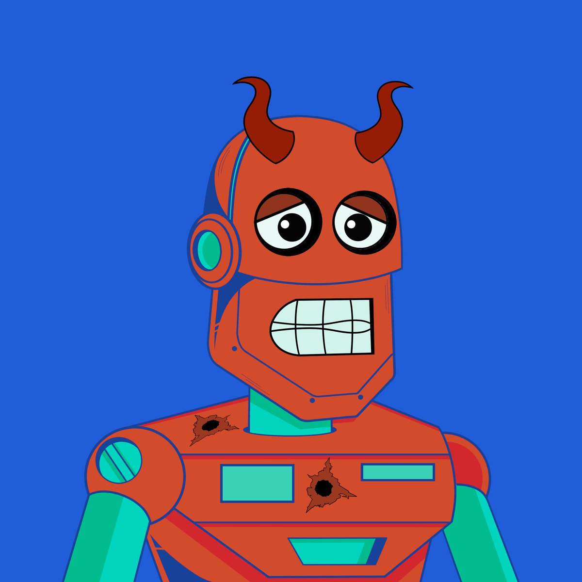 SolobotsNFT's tweet photo. Crazy NFT traits = 💙

#NFTs #Solana #Solobots https://t.co/hhbge6BhcM