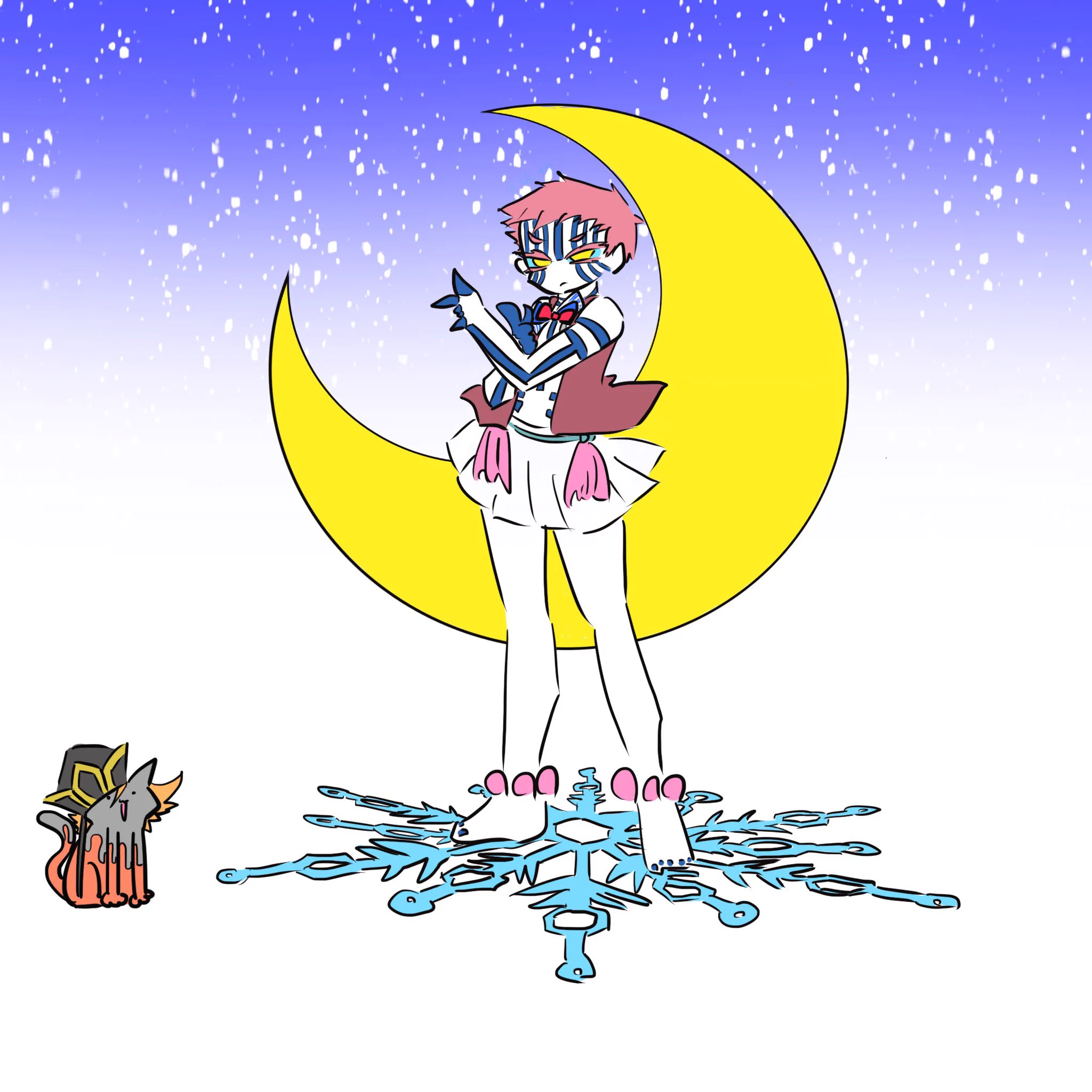 @arare_lippy (上弦の)月に変わってお仕置きされそうですね🌃 