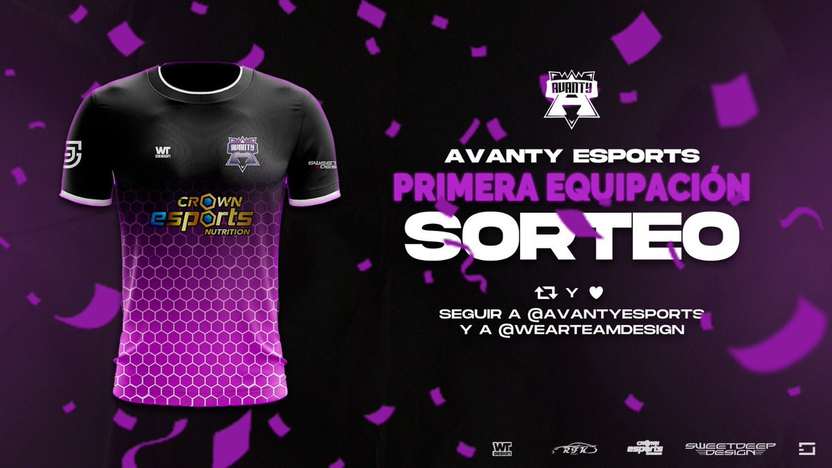 🎁 SORTEO CAMISETA AVANTY 🎁

📣 Sorteamos una camiseta oficial del club para toda aquella gente que cumpla los siguientes requisitos.

👉 Dar like y rt a este tweet.
👉 Seguir a <a href="/AvantyEsports/">𝗔𝗩𝗔𝗡𝗧𝗬</a> 
👉 Seguir a <a href="/wearteamdesign/">wear_team_design</a> 

🗓 El ganador se anunciará el 3 de octubre.