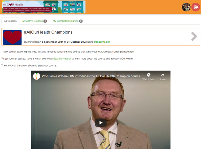 Prof Jamie Waterall RN tweet media