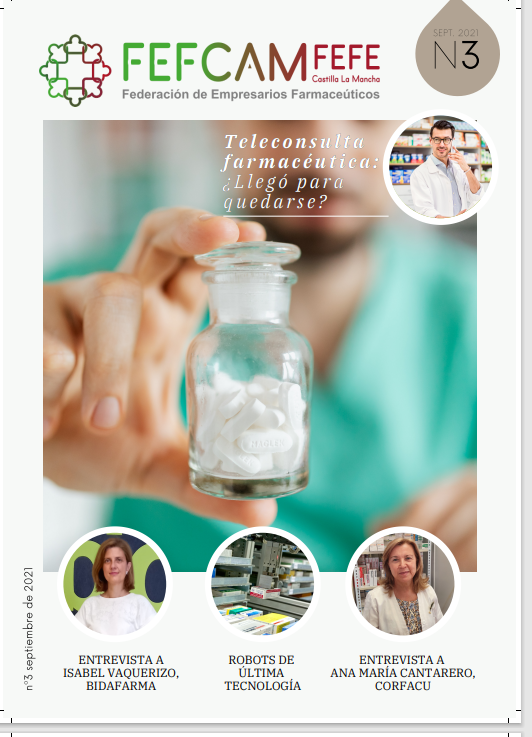 FEFCAMfarmacia's tweet photo. ¡Ya está aquí el número 3 de la revista de @FEFCAMfarmacia!  Noticias de actualidad y entrevistas sobre los temas de mayor interés para el sector farmacéutico. 

Podéis leerla o descargarla gratis desde  
👉https://t.co/mAwVfIWNwm https://t.co/jAgKd3ovx9