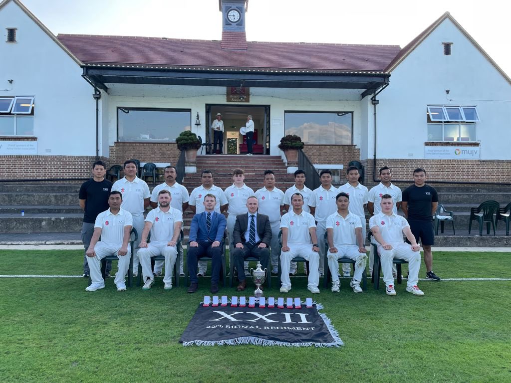 22nd Signal Regiment (@22sigregt) on Twitter photo Congratulations to <a href="/22SigRegt/">22nd Signal Regiment</a> Cricket Team for winning the Army Cricket Final yesterday. @comd1SigBde #thevitallink Congratulations to <a href="/22SigRegt/">22nd Signal Regiment</a> Cricket Team for winning the Army Cricket Final yesterday. @comd1SigBde #thevitallink
