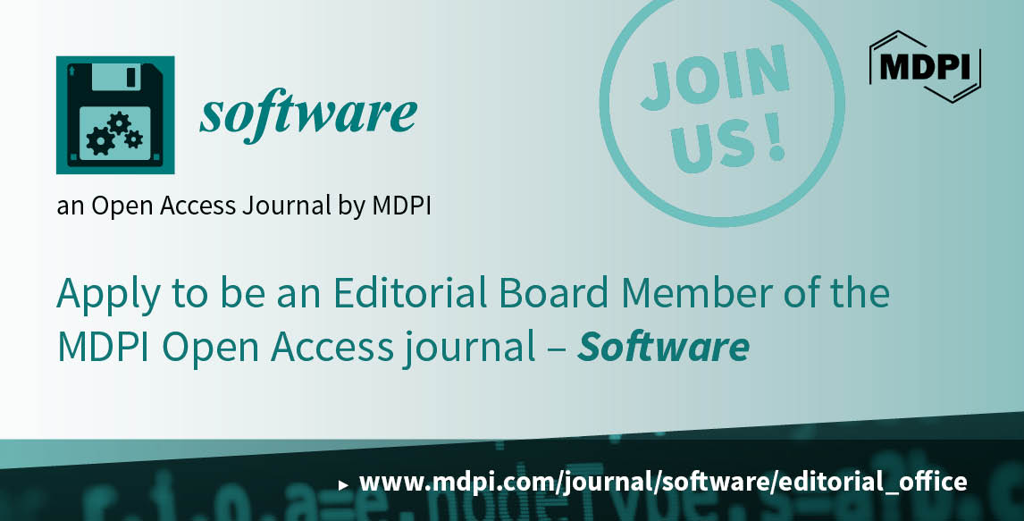 #software #mdpi #openaccess #Journal <a href="/ElectronicsMDPI/">Electronics MDPI</a> 
Our new journal, follow us and join us.
mdpi.com/journal/softwa…

🙌🙌🙌
