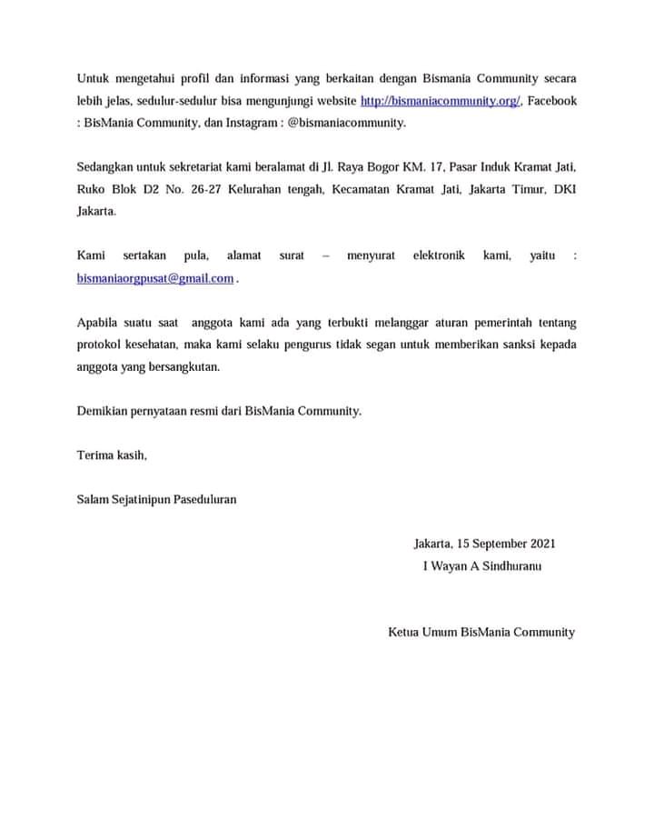 Untuk dijadikan perhatian semuanya.