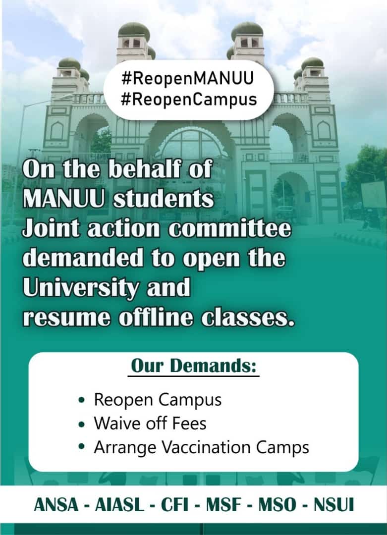 T___Alam's tweet photo. #ReopenCampus 
#ReopenMANUU 
@SyedAinulHasan3 @officialmanuu @imcmanuu https://t.co/BHChiMUHIK