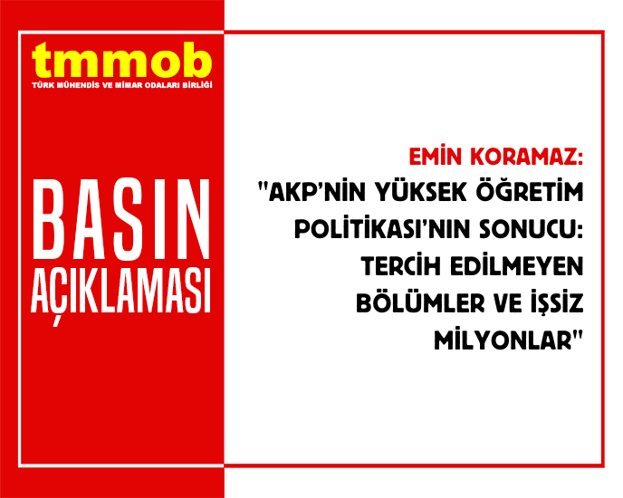 EOksal's tweet photo. TMMOB (@TMMOB1954) Tweetledi: Emin Koramaz: "'Her İle Bir Üniversite' gibi ucuz, birçoğu bugün yetersiz eğitim ve öğretim koşulları sebebiyle haklı olarak öğrenciler tarafından tercih edilmemişlerdir.
"%0Ahttps://t.co/4PduX1qg2q https://t.co/2KbEXYhVgI https://t.co/URJIMaK5oj