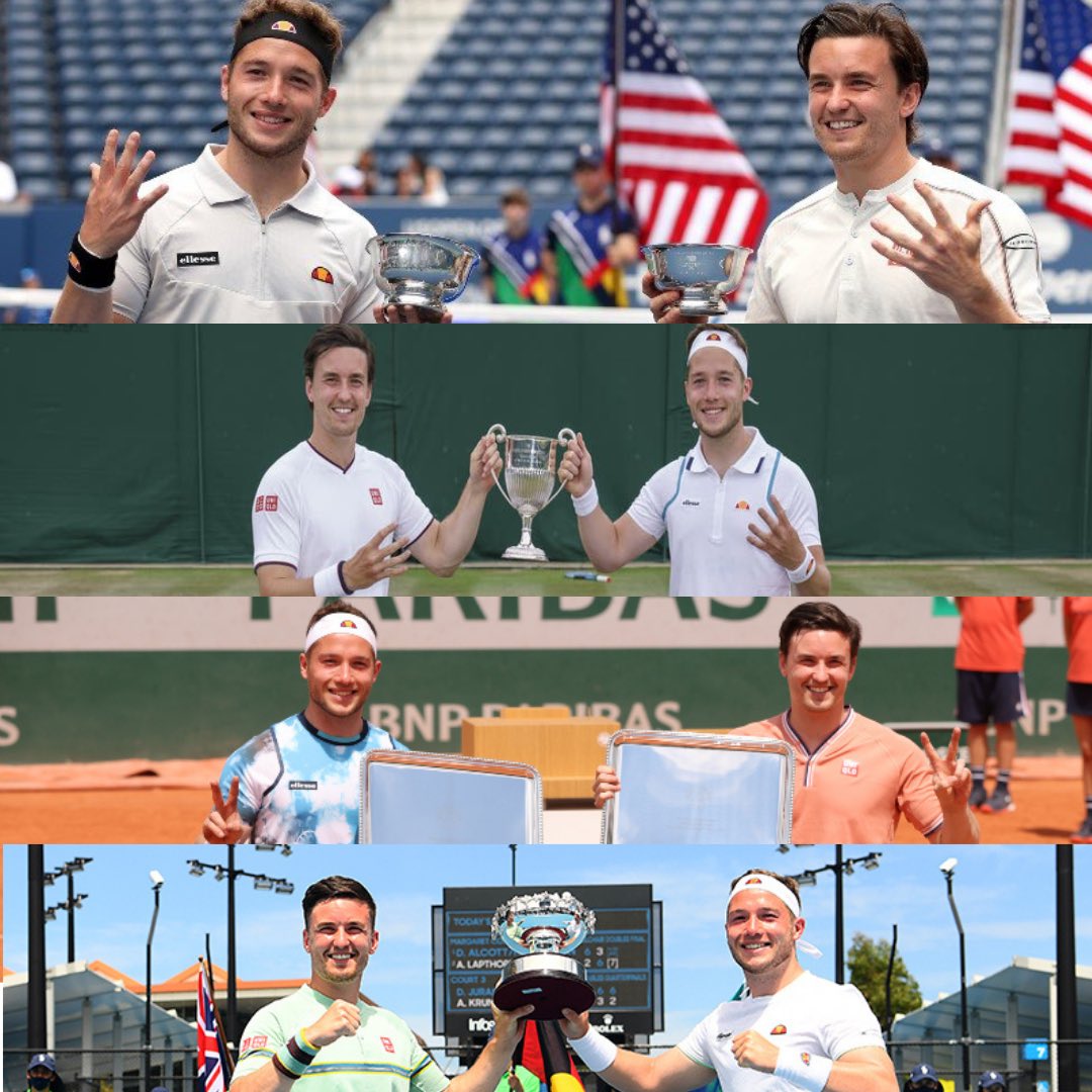 Huge congratulations to <a href="/GordonReid91/">Gordon Reid</a> and <a href="/alfiehewett6/">Alfie Hewett</a> who became the first all-British pairing to complete the Grand Slam after winning to US Open. 

An incredible achievement 🇬🇧💪👏🎉🤩

#giveityourmax #tennis #grandslam #uktennis #backthebrits #win #wheelchairtennis #usopen