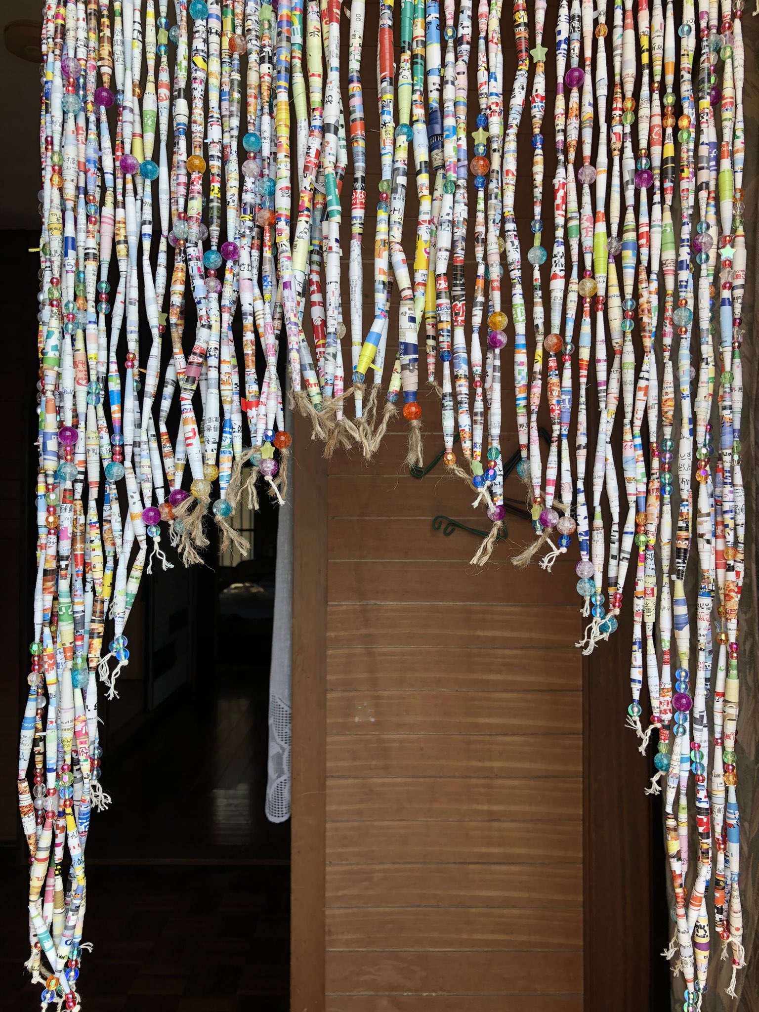 手作り玉のれん(絵柄入り、大作品)