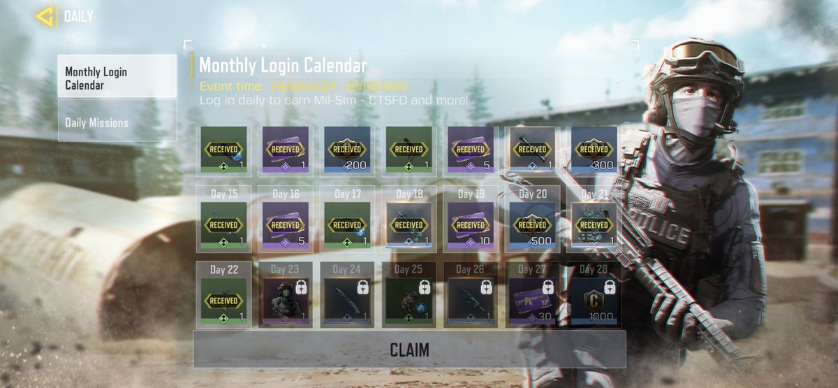 whosvk's tweet image. Damn man! Time be flying so fast, the season is basically over with everyone wearing this Mil-Slim skin tomorrow 💀 #CoDMobile #codmobile #DailyLogin #EndofSeason #Skins #F2P