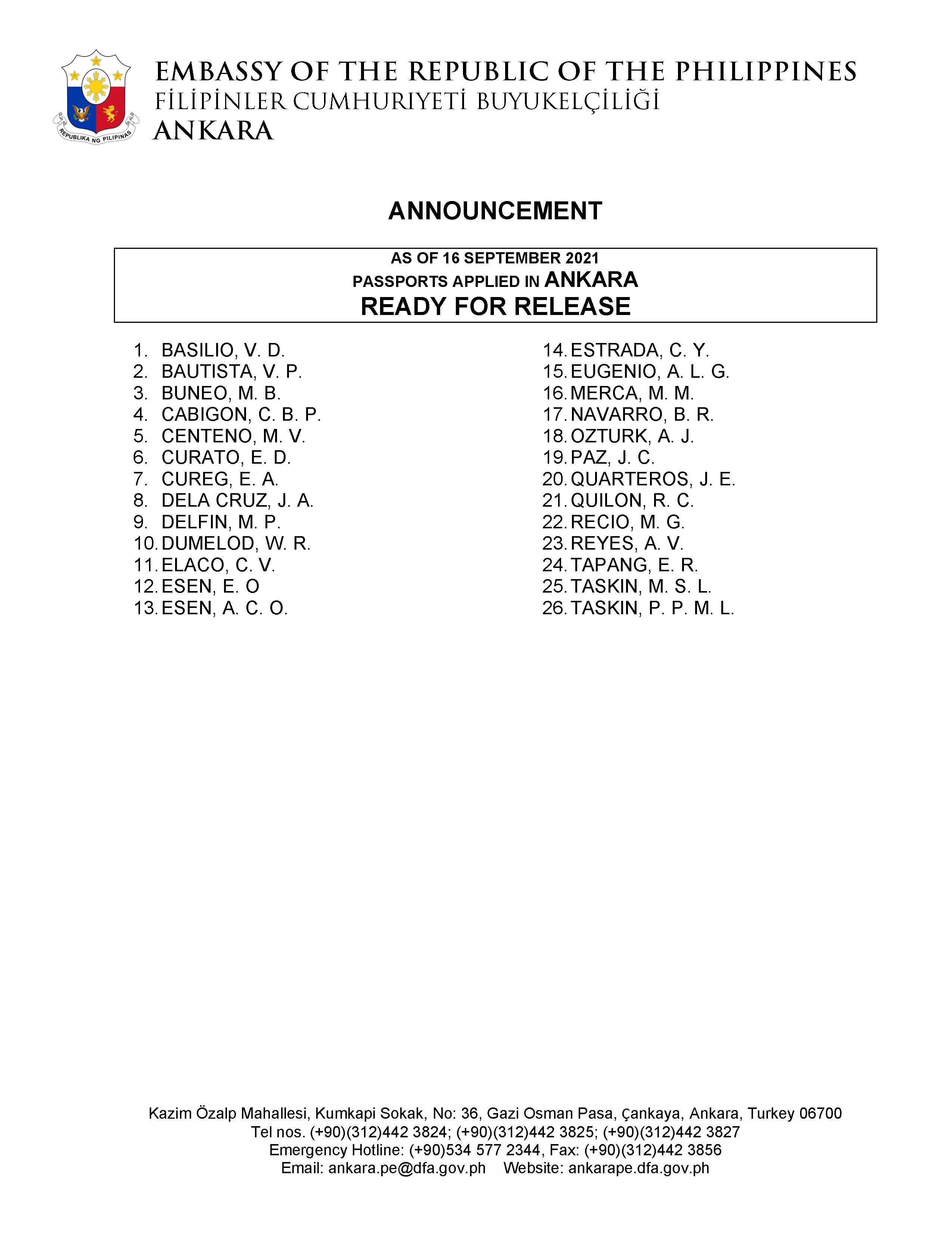 Philippine Embassy In Turkey Phinturkey Twitter