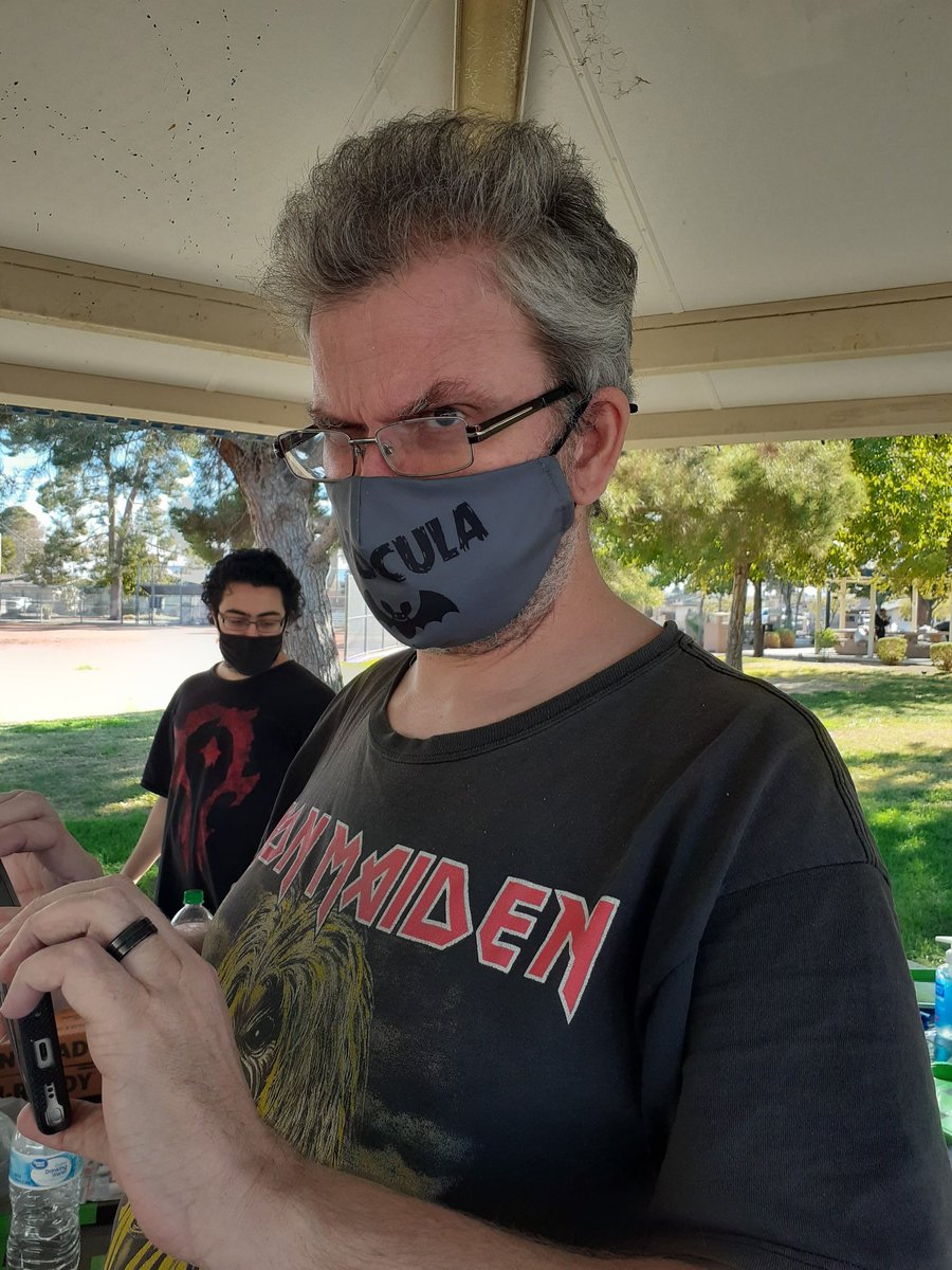 LVSteelAngel94's tweet photo. #OOC In other news, since it's after midnight, that means it's officially birthday time for this grumpy motherfucker, my tag team partner both in game and irl! Happy birthday, babe! #Dadcula https://t.co/4zyhLaGVDA