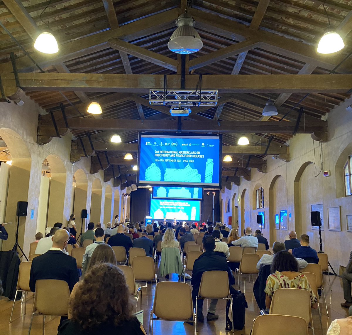 researchactive's tweet photo. Stunning venue for #PPFCC in Pisa this morning -surprising debate kicking off with some criticism of large collaborative studies with huge authorships &amp; speakers querying  research quality control- calls for editors to start to limit “this phenomenon”- fascinating debate https://t.co/zDizevrYCw