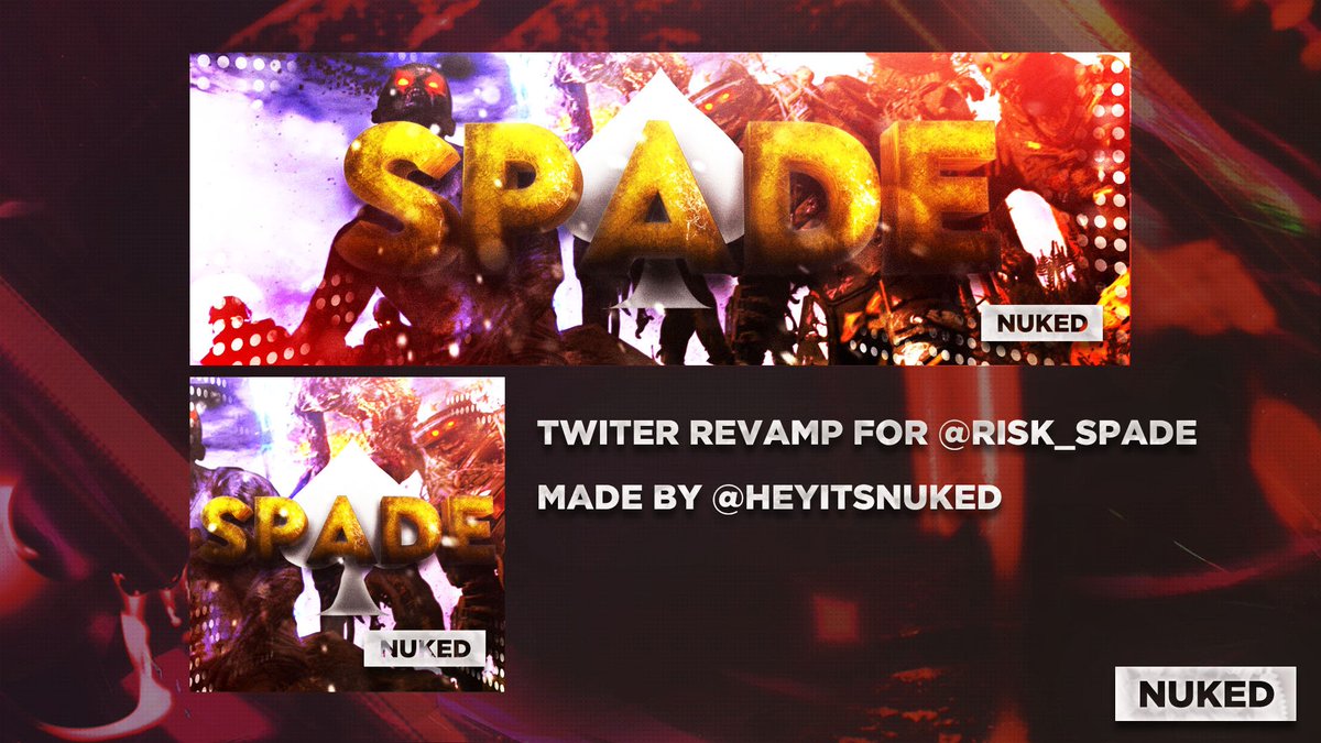 Twitter Revamp for @RisK_Spade 
Likes and RTs Appreciated!
It costs $0.00 to support a designer <3