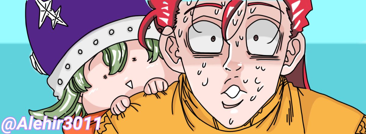 Recolor de Donny y Perci, también de este capítulo 31, esperen el otro recoloreado que está en camino:) #MokushirokunoYonkishi 
#FourKnightsOfTheApocalypse
#黙示録の四騎士