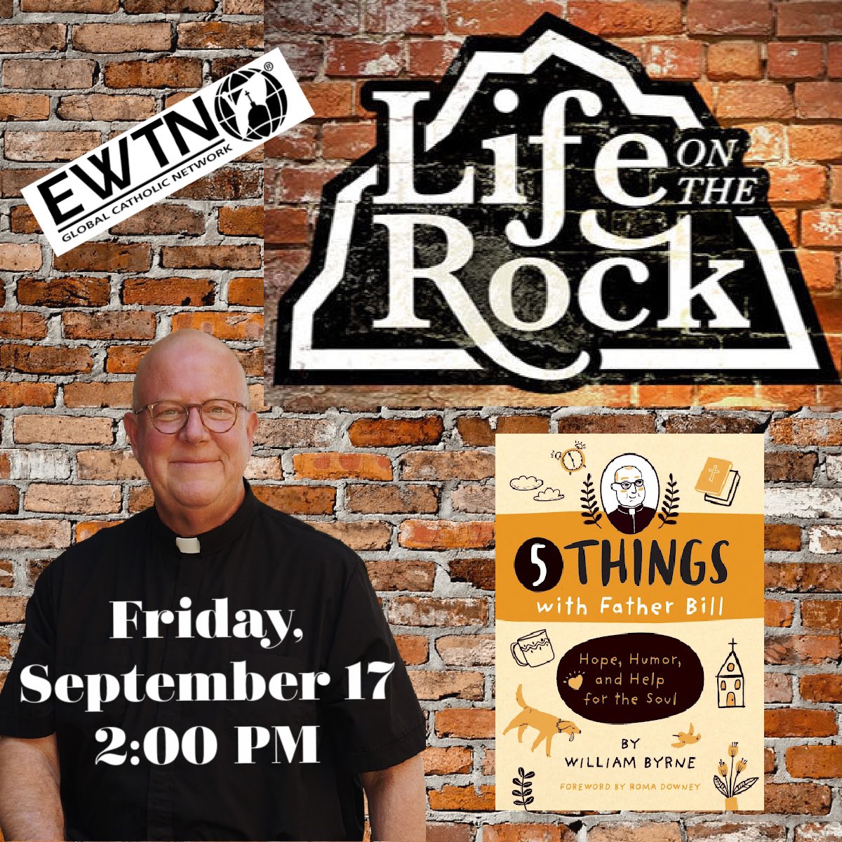 Missed my appearance on EWTN’s “Life on the Rock” you can catch it this Friday afternoon at 2.