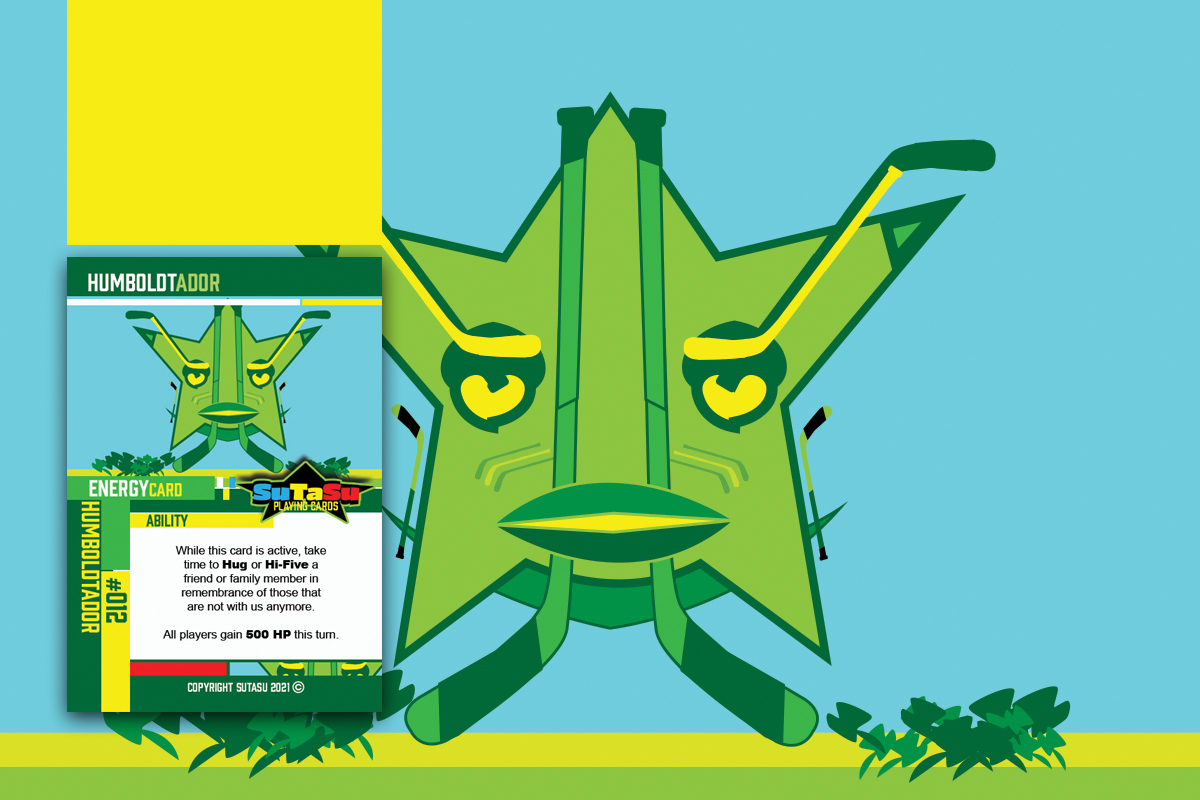 SutasuCards's tweet image. Humboldtador ::: this Energy Card was created in remembrance of those who passed away, and, the survivors from the Humboldt Broncos bus crash of 2018.
Kids and collectors of all ages, always appreciate those who are near and dear to you....Make time for a Hug or Hi-five. 🙏