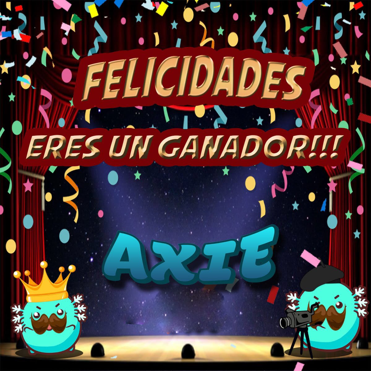 SSAxieInfinity's tweet photo. 🎉🥳#FELICIDADES🎉 A NUESTRO GANADOR🎉  @jesusca74659930 de su #BECA 

SIGAN AL PENDIENTE PARA EL SIGUIENTE GANADOR! https://t.co/Q5wnSNV6yT https://t.co/yi11cmPIyn https://t.co/9qrS19w1Ql https://t.co/9R59ZMjbRd