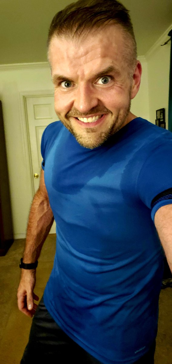 christoohey's tweet photo. Post @DDPYoga selfie - started at a 4XL/50+" and now a year later rocking a Small sauna vest, Small wicking tshirt, Small neoprene sweat shorts, and Small athletic shorts... and well-earned sweat!
#DDPYOGA #ddpyogaworks #positivelyunstoppable #MyUpgradeInProgress #fitness #selfie https://t.co/9fuymBgKOz