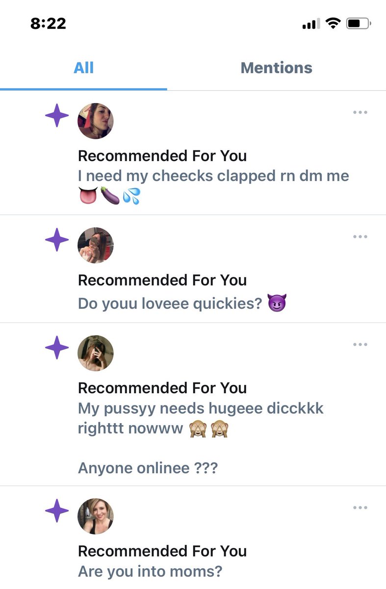 Seriously Twitter. What’s going on with all these recommendations!!! Jesus!!! I know I’ve been single for awhile and haven’t been on a date in a long time.