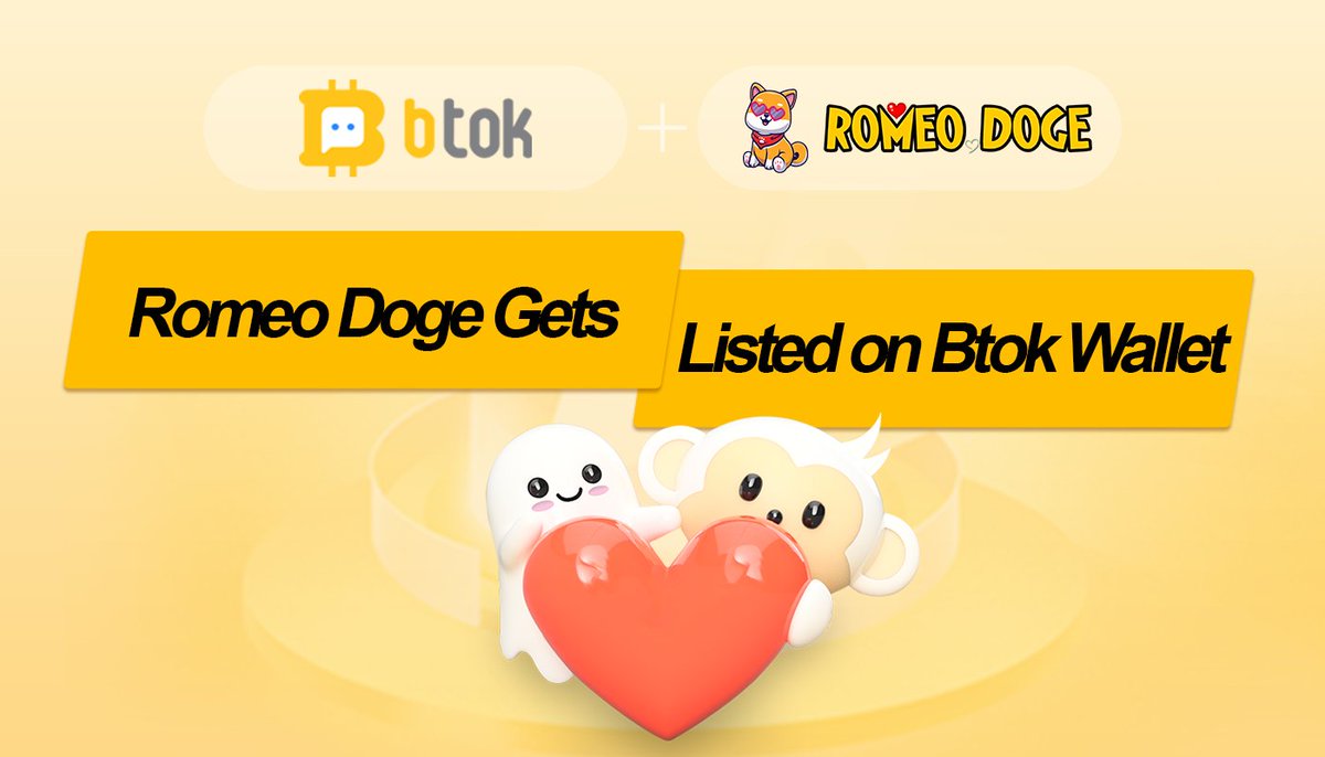 📢RomeoDoge Gets listed on Btok Wallet!🥳🥳
RomeoDoge is supported by Btok Wallet now!🎊🎊
<a href="/RomeoDoge/">Romeo Doge</a> #Romeodoge #btok