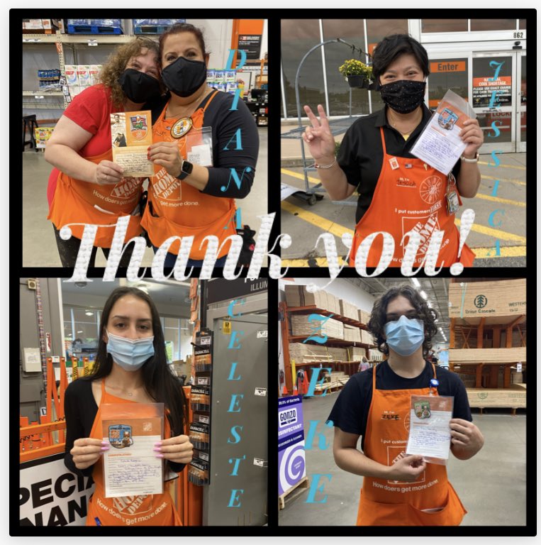 Thank you to Diana, Jessica, Celeste &amp; Zeke for the extra support up Front in the last few weeks. I appreciate all that each of you do! Great job! <a href="/HomeDepot4287/">Home Depot 4287</a> <a href="/4287Pro/">Pro Desk 4287</a> <a href="/DeniseB4287/">Denise Bilotti</a> <a href="/erica_kirwan/">erica kirwan harris</a> <a href="/corelli189/">Lori Corelli</a>