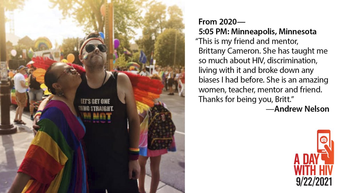 We're all affected by HIV. On Wednesday, Sept. 22, photograph a moment of your day—take a picture of whatever you’re doing. Post it to your social media; include the time, location, and what inspired you to take it, and add the hashtag #adaywithhiv.