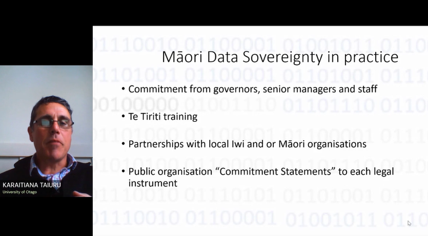 Ngā mihi nui Dr. Karaitiana Taiuru @ktaiuru for your thought-provoking talk, 'Māori Data Sovereignty: An introduction and implementation in the research sector' - sharing some of the key principles, considerations, approaches &amp; future opportunities in this space. #nzrse <a href="/otago/">University of Otago</a>