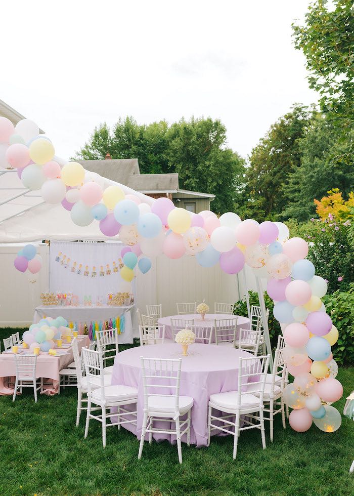 Pastel Party Decor, Pastel Rainbow Birthday, Ice Cream Party