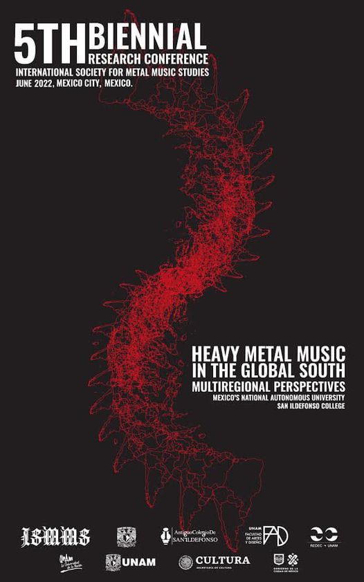 metalstudies's tweet photo. Next week we will publish the call for papers for the 5th Biennial Conference of the International Society for Metal Music Studies to be held in Mexico City during June 2022. https://t.co/8Az5y47JxV
