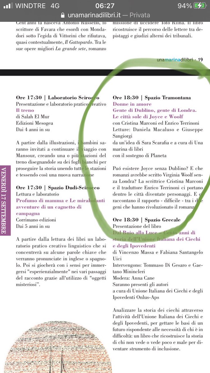 Per gli amici di Palermo, domani a una @MarinaDiLibri dialogo con @CristiMarconi sul tema “La Dublino di James Joyce e la Londra di Virginia Woolf” all’interno della rassegna “Donne in amore” curata da @sara_scarafia