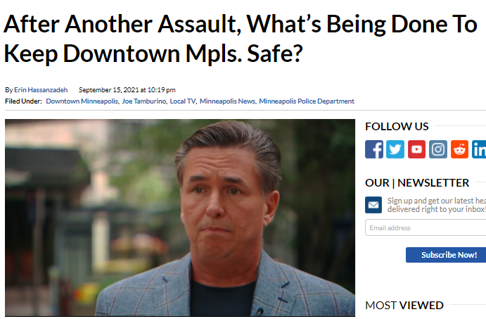 CrimeWatchMpls's tweet image. Oh, a criminal defense attorney said he was randomly attacked in #DTMpls this morning. He's outraged. Seems puzzled as to why it happened. Says #DowntownMpls needs to be safer.

Irony.

.