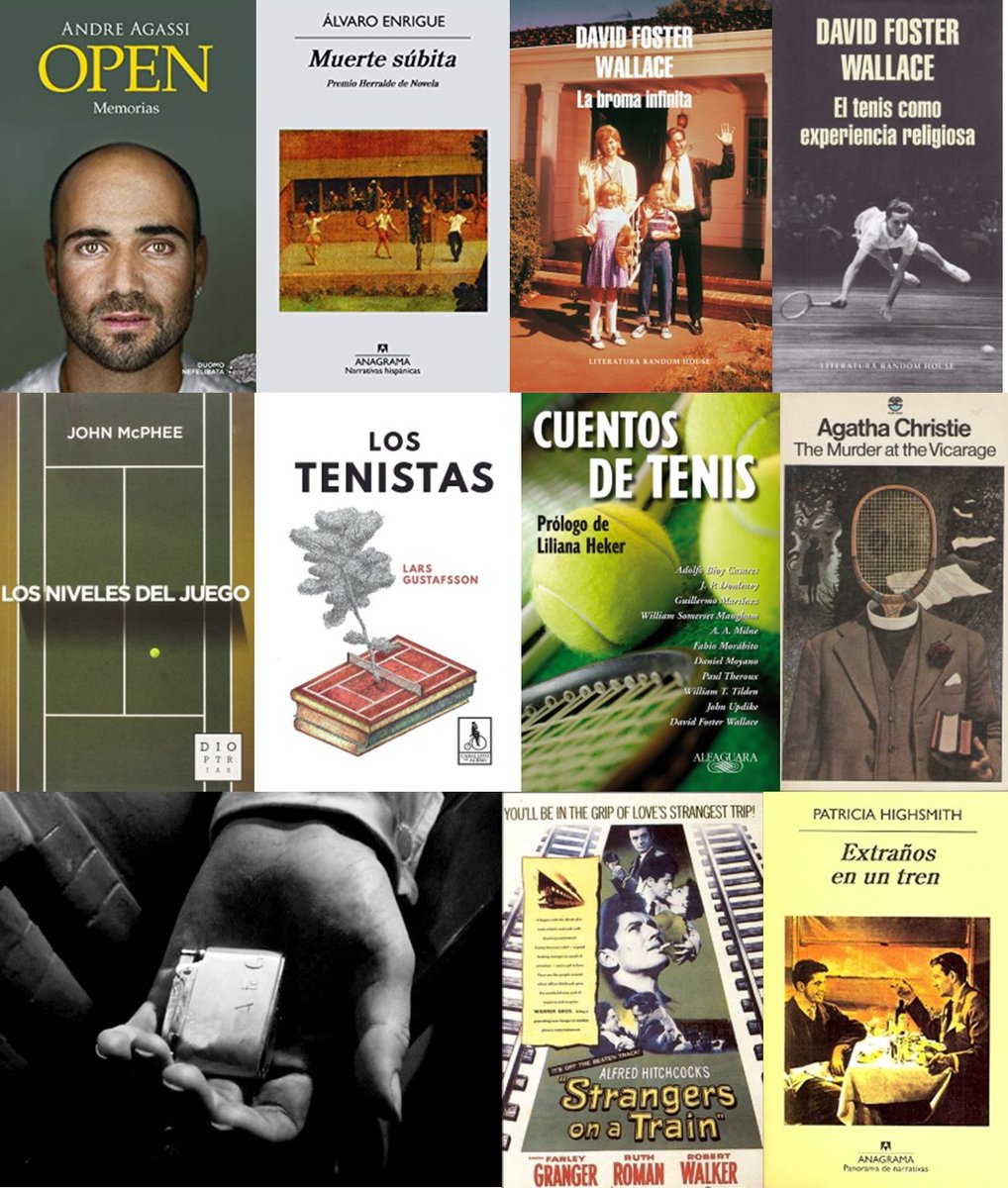 Ayer, en la sección sobre literatura deportiva del programa @radioestadioCAT de @albertarranz en @OndaCero_cat, hablamos de tenis y libros, y recomendamos 'Open', de @AndreAgassi (@Duomo_ed), 'Los niveles del juego', de John McPhee (@dioptrias)...