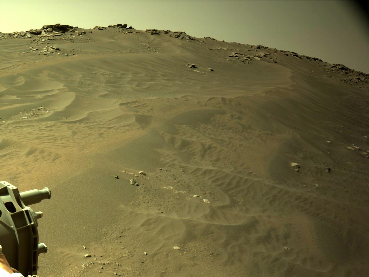 MarsMissionImgs's tweet photo. #PerseveranceRover image taken on #Sol202 at 2:20:48.600 PM with #Navcam #Mars #NASA #Space https://t.co/YUySzZQ84f