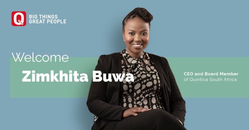 NEWS ALERT🗞️|We are pleased to #announce the #appointment of our new #CEO &amp; Board Member of #Quintica South Africa Zimkhita Buwa-an exceptionally experienced #leader, with an impressive public and private sector track record &amp; diverse skillset. #southafrica #uae #expo2021 #dubai